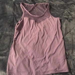 Purple workout tank